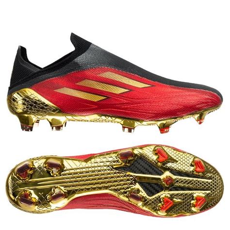 adidas x speedflow .1 fg showdown - rood/goud/zwart|x speedflow 1 shoes.